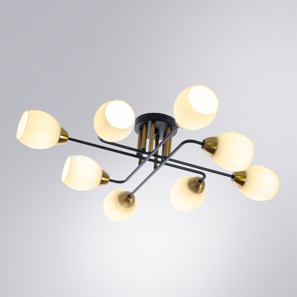 Потолочная люстра Arte Lamp Andrea A8141PL-8BK в Санкт-Петербурге