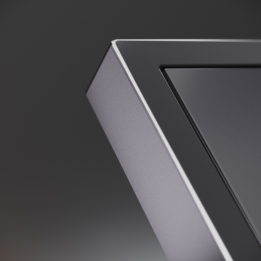 Клавиши для выключателя/переключателя двухклавишного S70 Metal (антрацит) Voltum VLSM000312 в Санкт-Петербурге