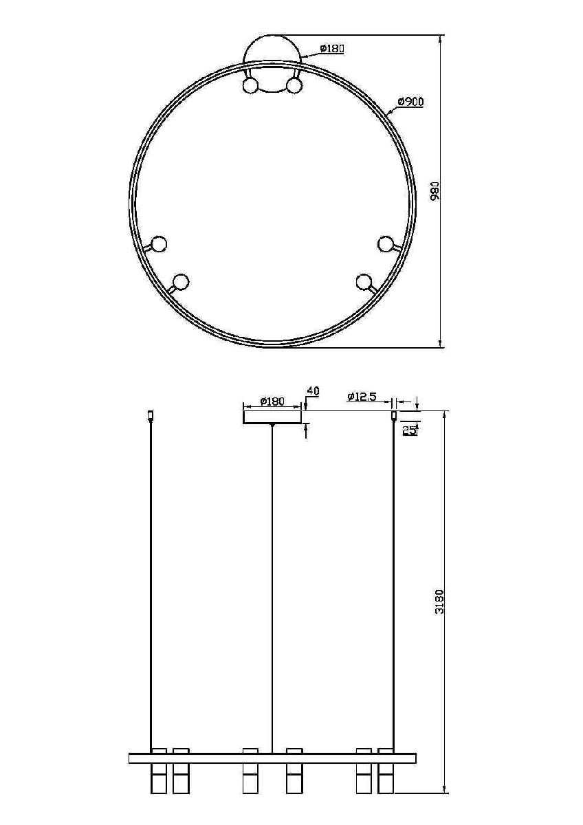 Подвесная люстра Maytoni Satellite MOD102PL-L42WK в Санкт-Петербурге