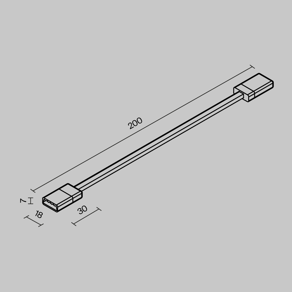 Гибкий коннектор для токоведущей ленты Maytoni Exility IP O-TR002-SC в Санкт-Петербурге