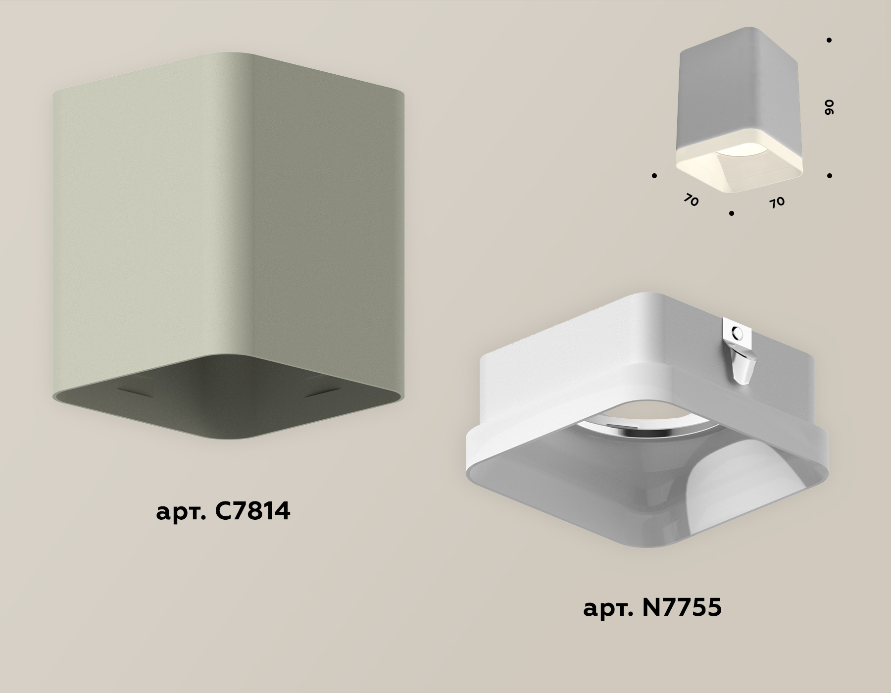 Потолочный светильник Ambrella Light Techno Spot XS7814010 (C7814, N7755) в Санкт-Петербурге