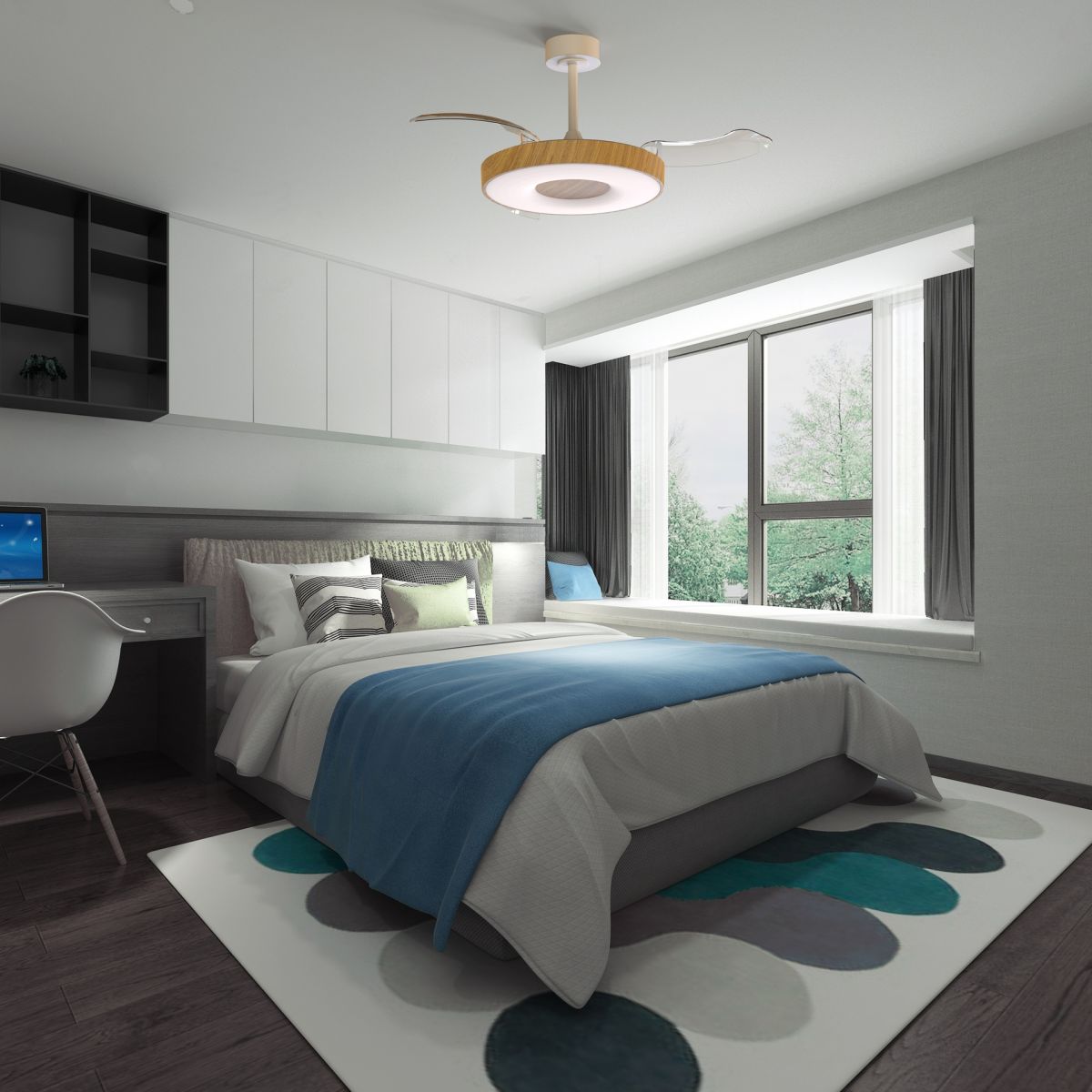 Люстра-вентилятор Mantra Coin Fan 9500 в #REGION_NAME_DECLINE_PP#