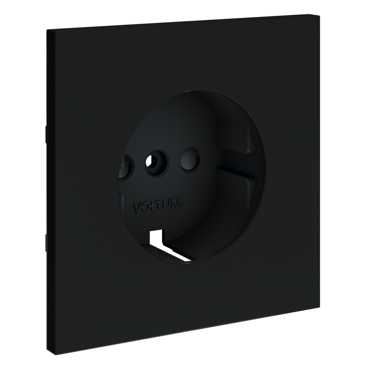 Накладка для розетки с заземлением и защитными шторками Voltum S70 (графит) VLS000707 в Санкт-Петербурге