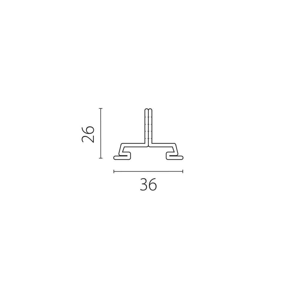 Скоба крепежная тип E к шинопроводу 5040xx-(F)/(R) Quattro Lightstar 504197-01 в Санкт-Петербурге