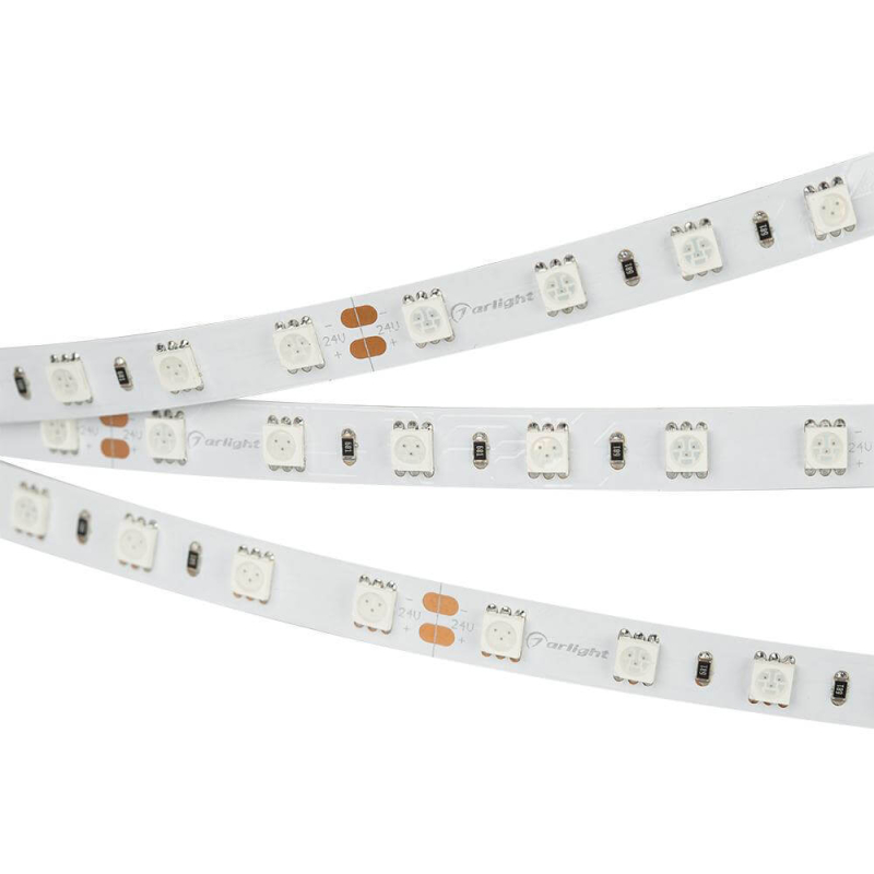 Светодиодная лента Arlight RT 2-5000 24V Yellow 2x (5060, 300 LED, LUX) 008816 в Санкт-Петербурге