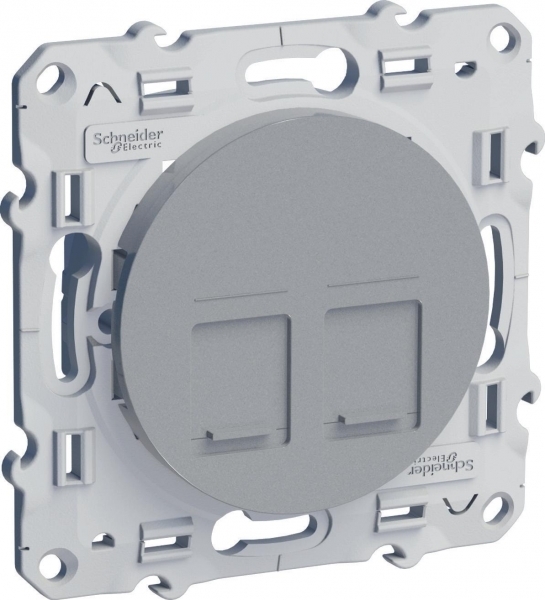 Розетка RJ45 двойная Schneider Electric Odace S53R481 в Санкт-Петербурге