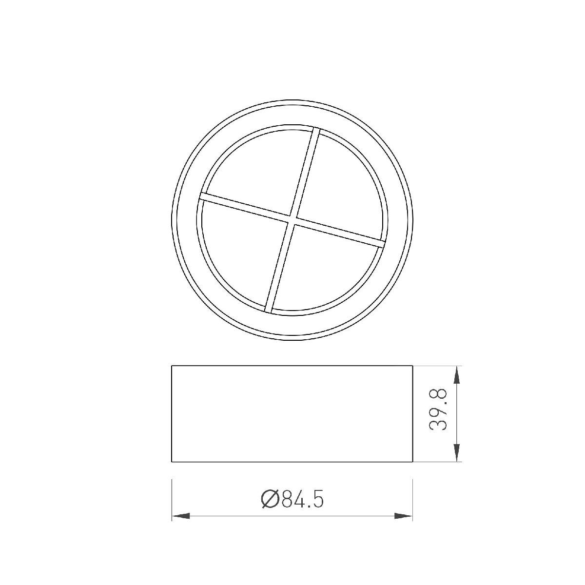 Решетка антибликовая Arlight LGD-ANTIGLARE-GRILLE-R85 (BK) 046755 в Санкт-Петербурге