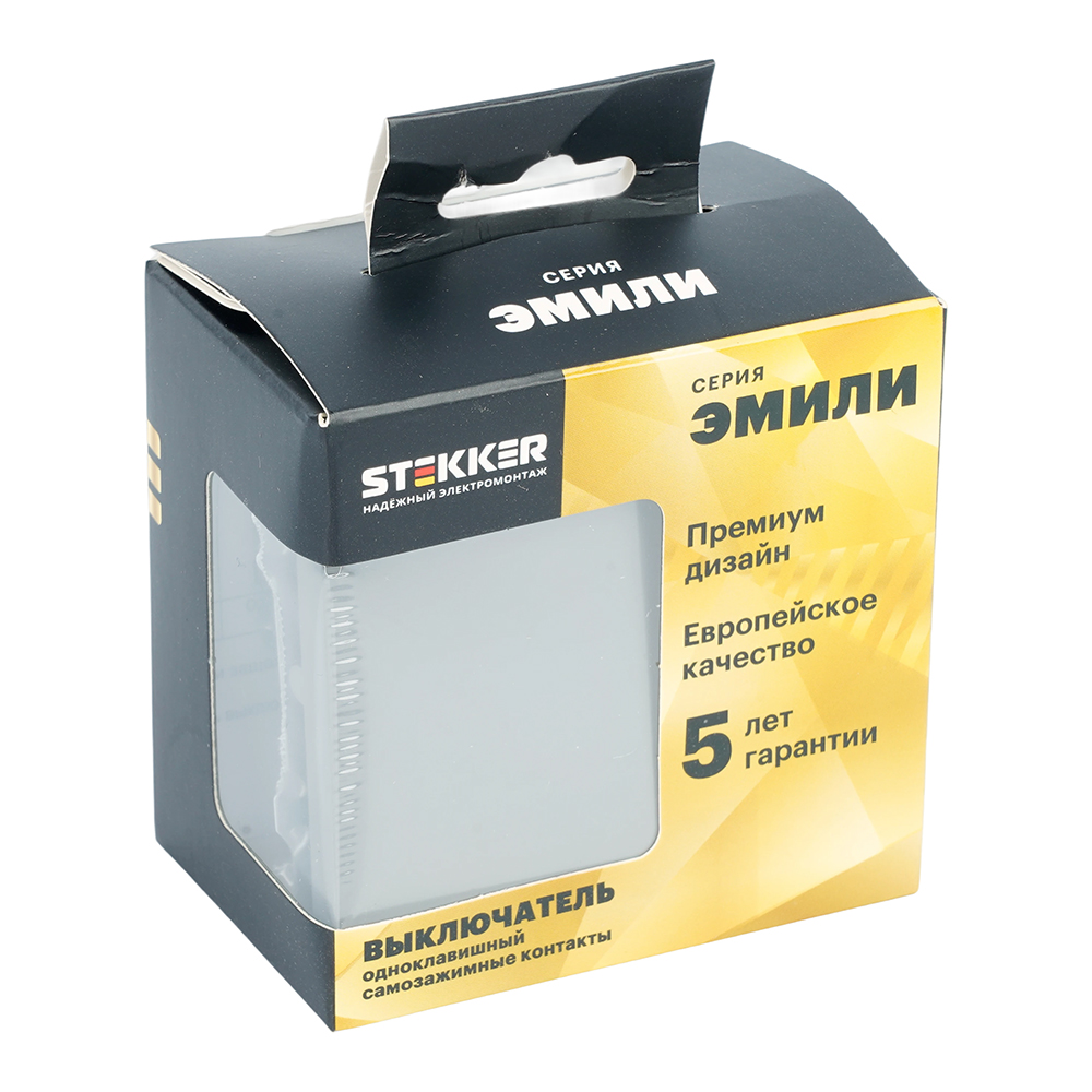 Выключатель 1-клавишный (механизм) СЗК Stekker Эмили 250В 10АRSW10-5103-10ZK платиново-серый soft touch 50238 в #REGION_NAME_DECLINE_PP#