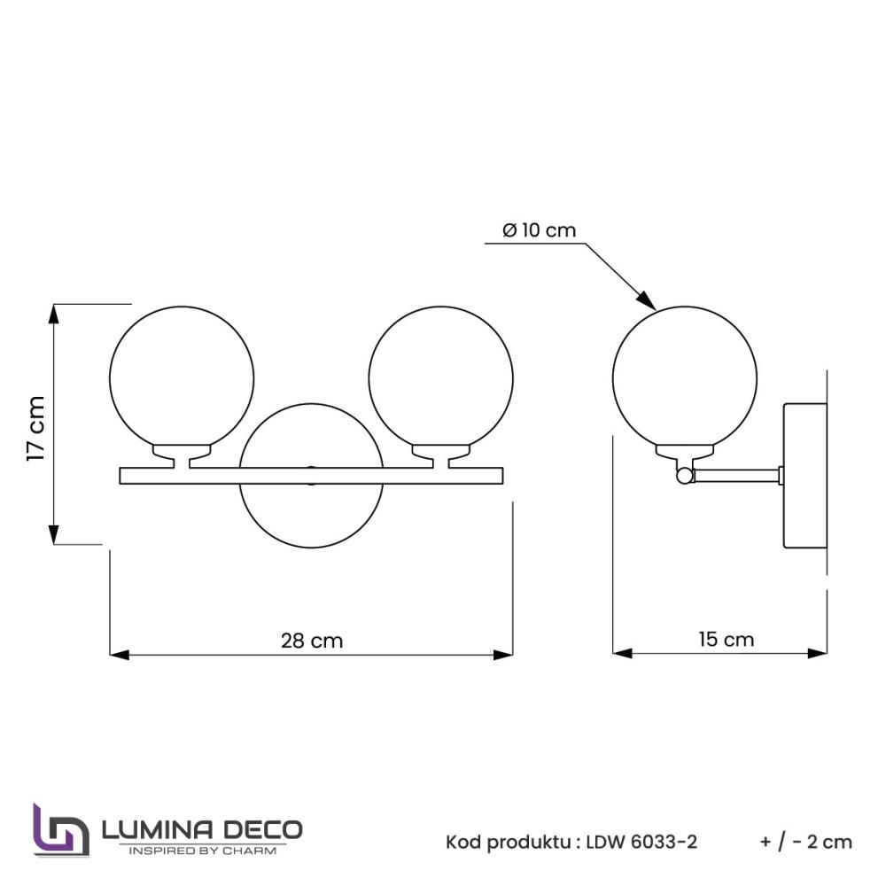 Бра Lumina Deco Marsiada LDW 6033-2 GD в Санкт-Петербурге