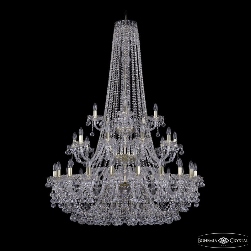 Подвесная люстра Bohemia Ivele Crystal 1409/20+10+5/400/h-160/3d G в Санкт-Петербурге