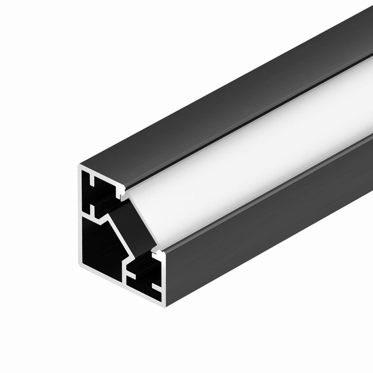 Профиль Arlight SL-KUB-DISPLAY-2525-2000 ANOD BLACK (Алюминий) 062894 в Санкт-Петербурге