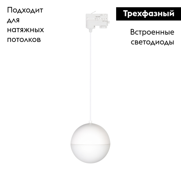 Трековый светильник Arlight LGD-Emisfero-Track-Hang-4TR-R150-11W Warm3000 035936 в Санкт-Петербурге