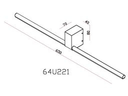 Подсветка для зеркал Lucide Sirius 23257/06/31 в Санкт-Петербурге