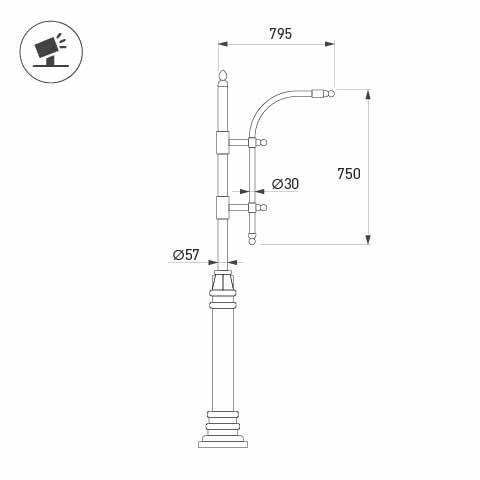 Кронштейн Arlight OXOR-SB3-1 BLACK 051635 в Санкт-Петербурге