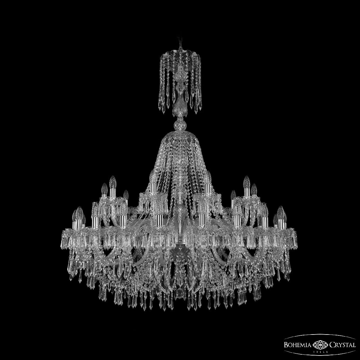 Подвесная люстра Bohemia Ivele Crystal 1403/20+10/400/XL-133 Ni в Санкт-Петербурге