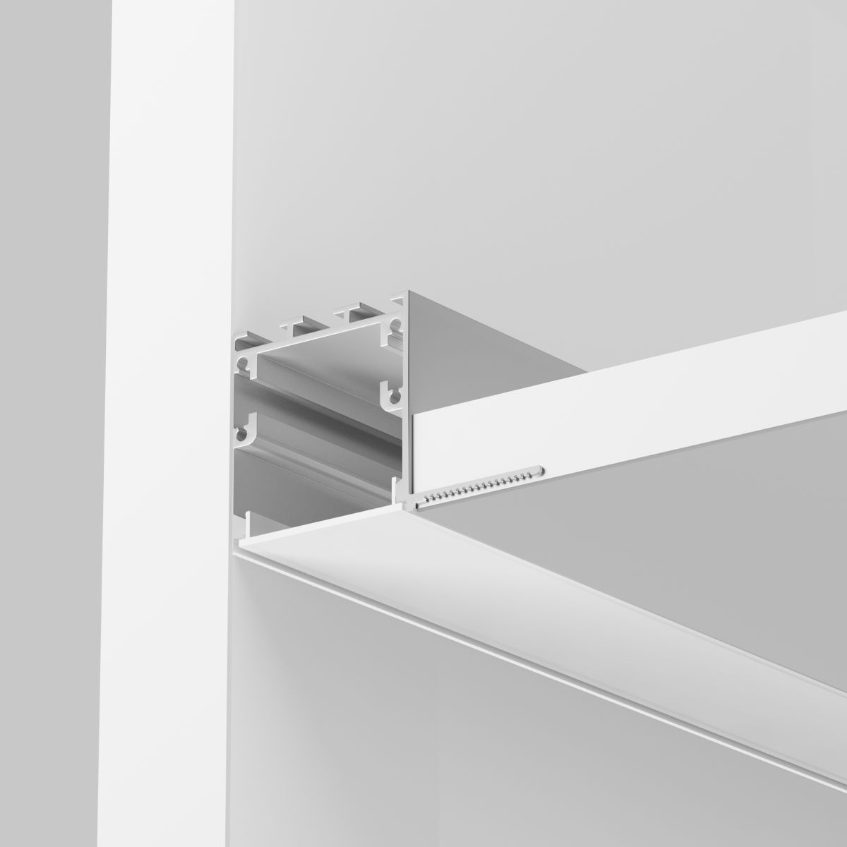Алюминиевый профиль встраиваемый скрытого монтажа 59x59 Maytoni Led Strip ALM-5959-S-2M 636014 в Санкт-Петербурге