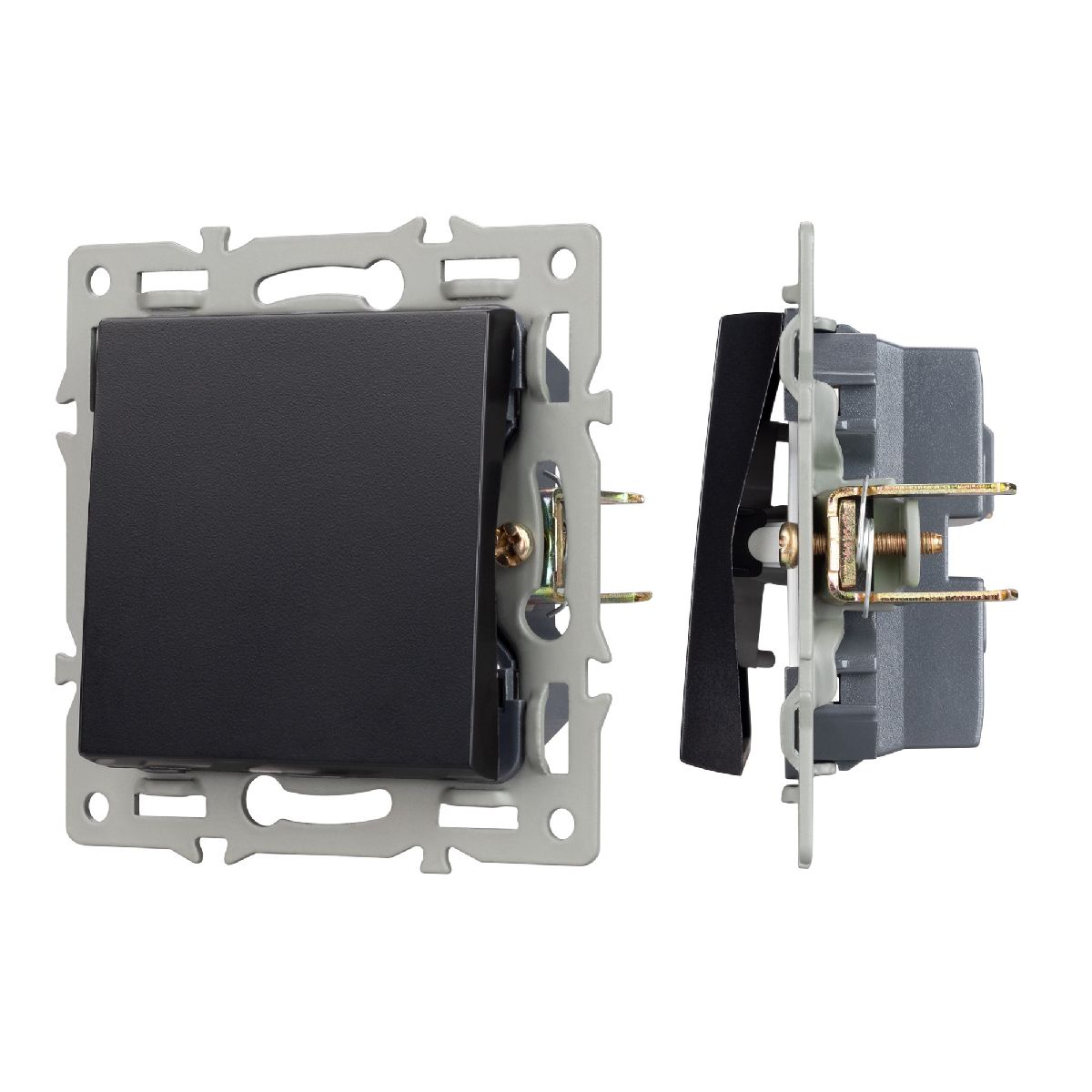 Механизм выключателя одноклавишный проходной Arlight SWT-MKP1-PL-BK (250V, 16A) 043715 в Санкт-Петербурге