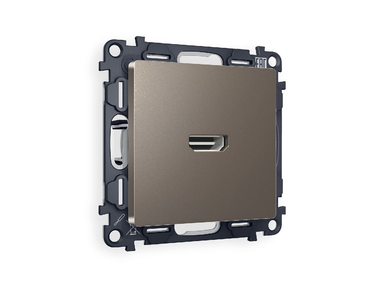 Комплект механизма розетки HDMI 2.0 40V/500mA 2.0GHz 5-18Gbit/s Ambrella Volt Alfa MA644010 в Санкт-Петербурге