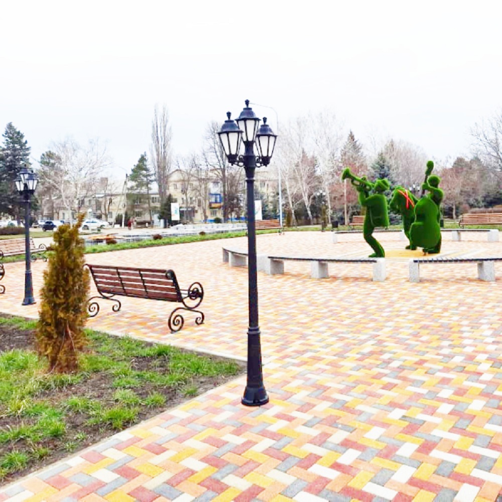 Садово-парковый светильник Fumagalli RICU BISSO/RUT 2+1 E26.157.S21.AYE27 в Санкт-Петербурге