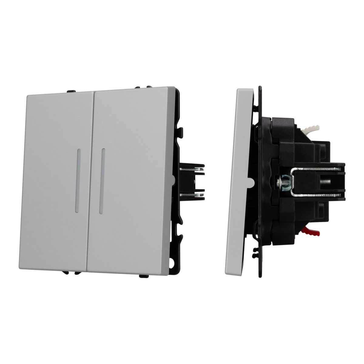 Выключатель проходной 2 кл подсветка софт-тач никель Arlight SWT-MKP2-SFPL-L-IS (250V, 10A) 059415(1) в #REGION_NAME_DECLINE_PP#