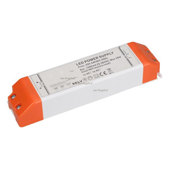 Блок питания Arlight ARJ-SP361000-DIM (36W, 1000mA, PFC, Triac) 025063 в Санкт-Петербурге