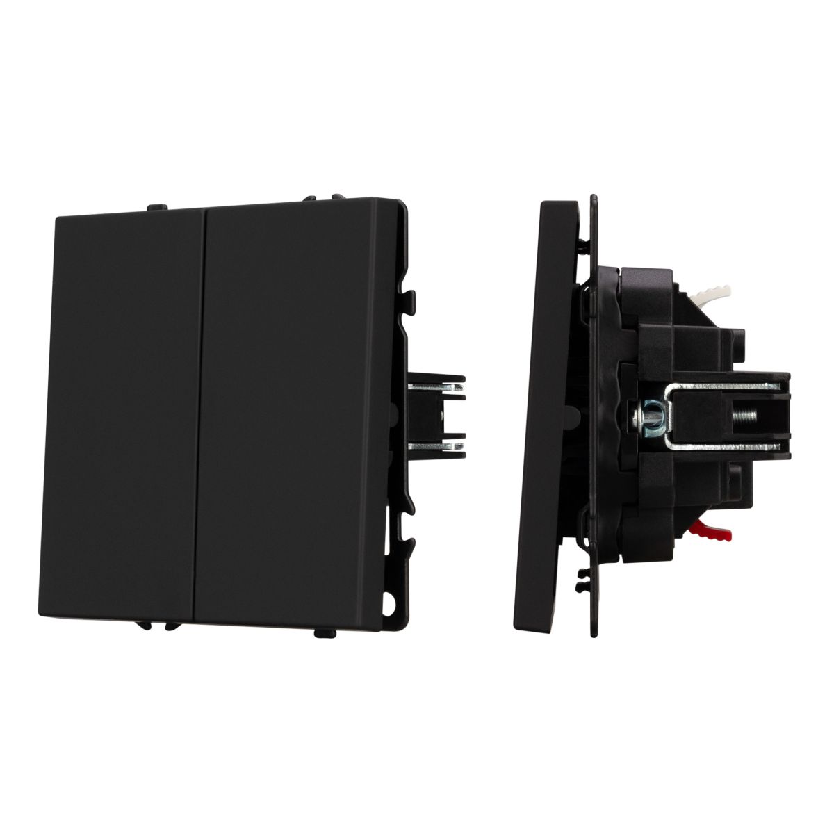 Механизм выключателя двухклавишный проходной Arlight SWT-NOBE-MKP2-SFPL-BK (230V, 10A) 054255 в #REGION_NAME_DECLINE_PP#