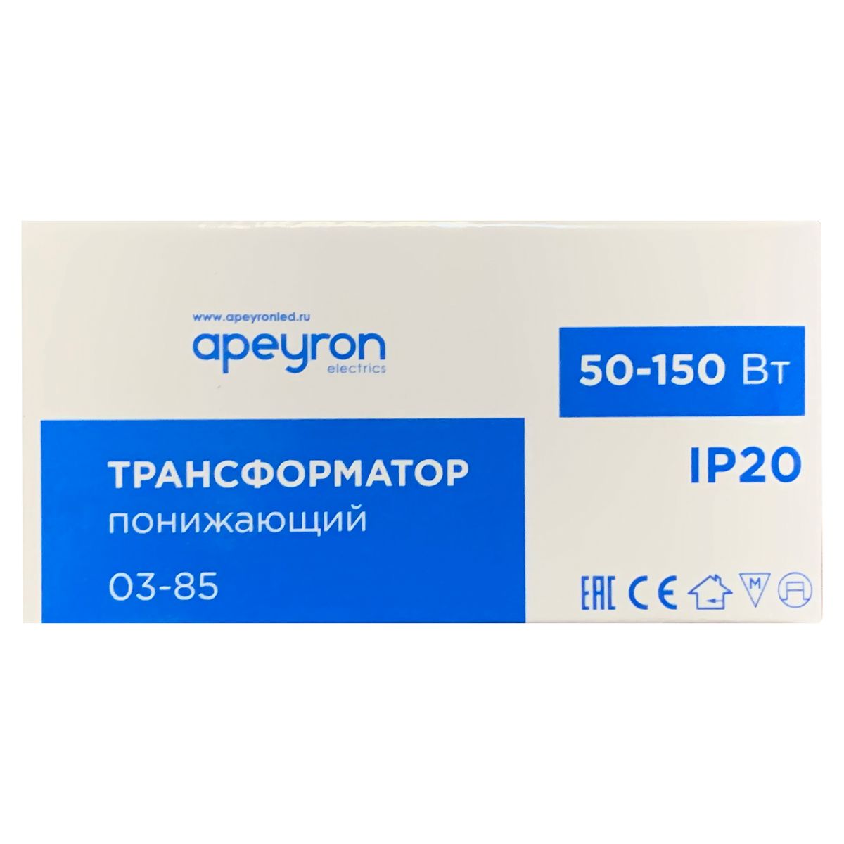 Трансформатор понижающий Apeyron 12В 50-150Вт 03-85 в Санкт-Петербурге