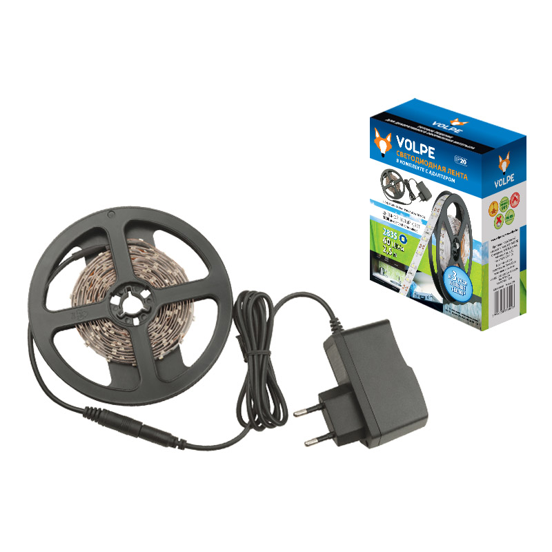 Светодиодная лента Volpe ULS-Q321 2835-60LED/m-IP20-2.5M-WW RRP24C00 в Санкт-Петербурге