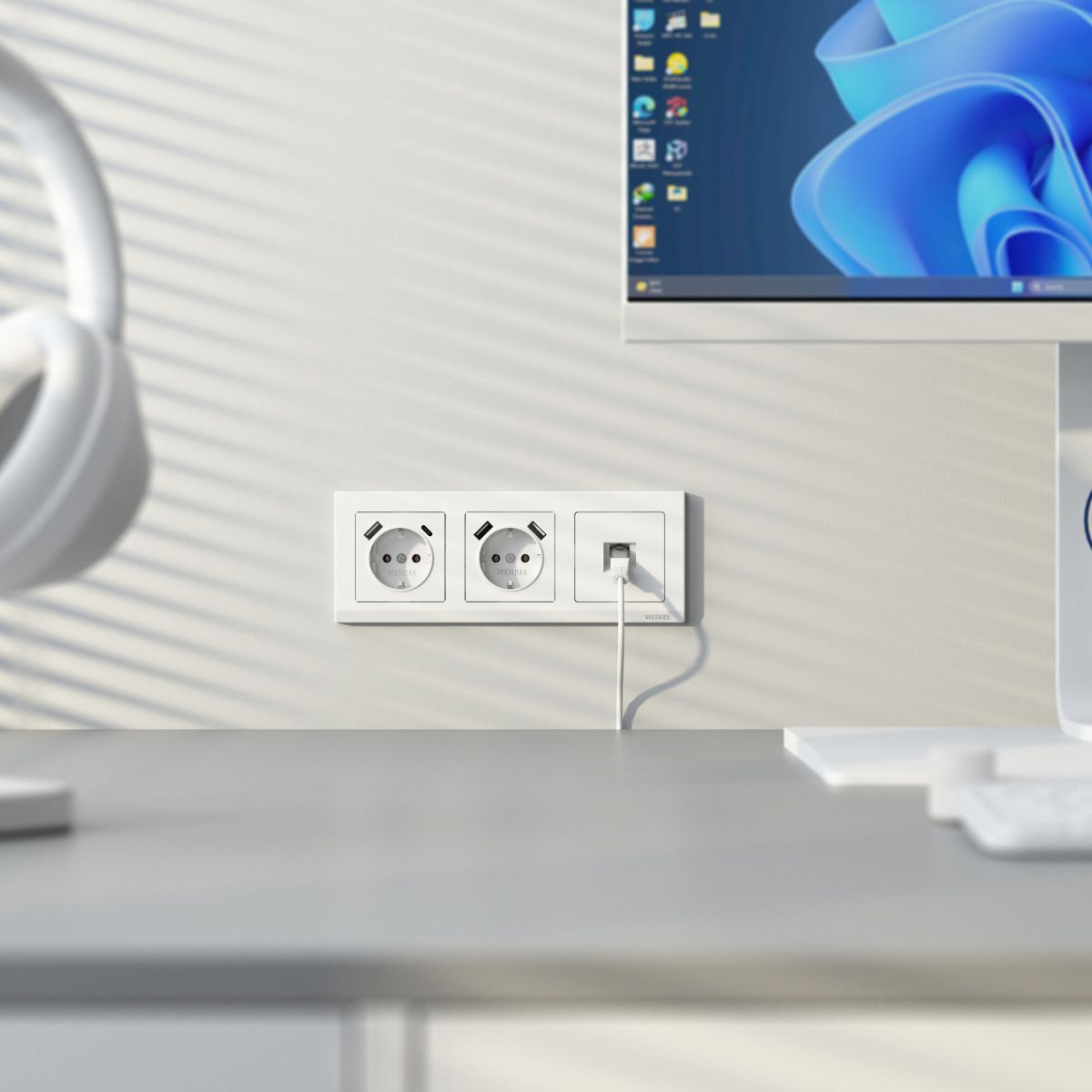 Розетка с/з со шторками и USB тип A+C Werkel W1171761 4690389213267 a069613 в Санкт-Петербурге