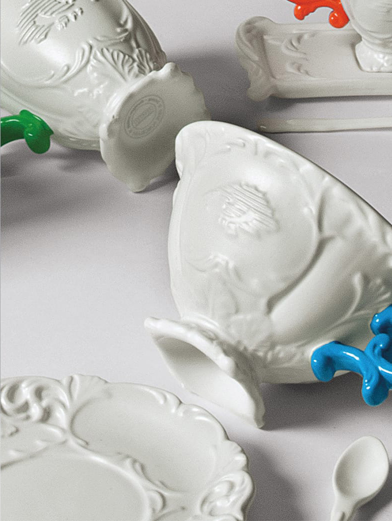 Блюдце с чашкой I-Tea Green Seletti I-Wares 09858 VER в Санкт-Петербурге