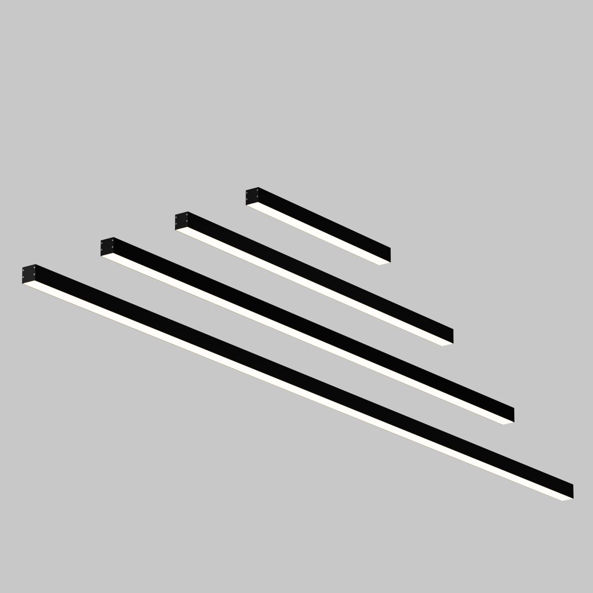 Линейный накладной светильник Maytoni Technical 4000K 35x35 (Черный, 1 м) LL311012 в Санкт-Петербурге