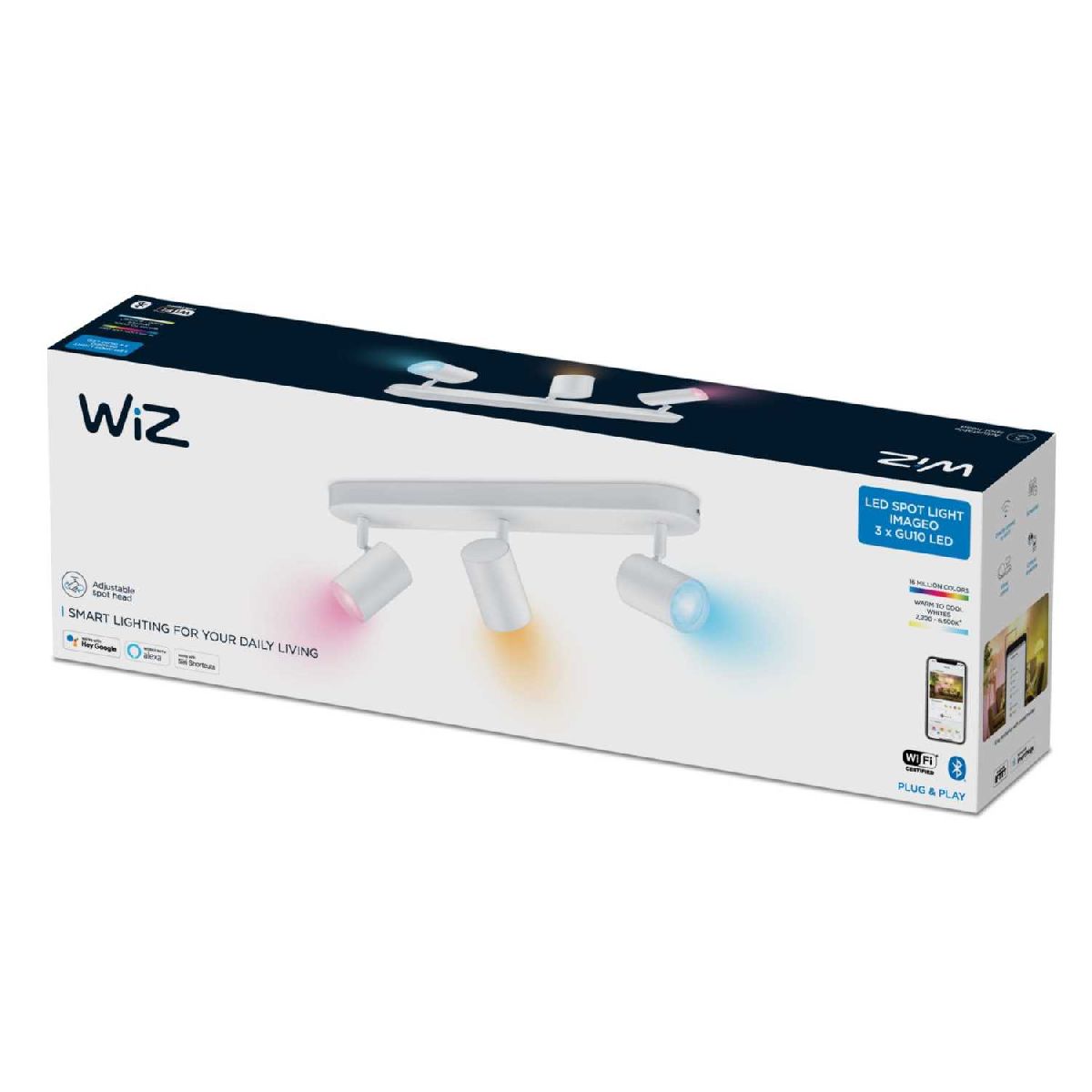 Умный спот Wiz Imageo Spots 3x5W W 22-65K RGB 929002658901 в Санкт-Петербурге