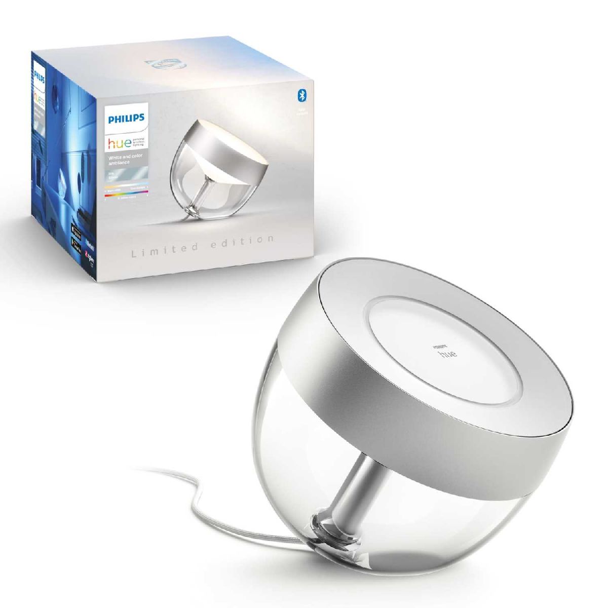 Умная настольная лампа Philips Hue Q4'20 Iris gen4 EU/UK silver 929002376701 в Санкт-Петербурге