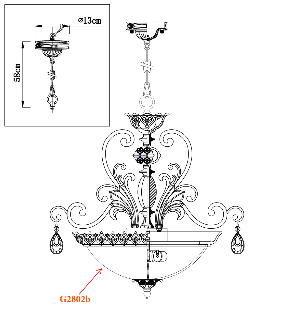 Подвесной светильник Odeon Light Safira 2802/3 в Санкт-Петербурге