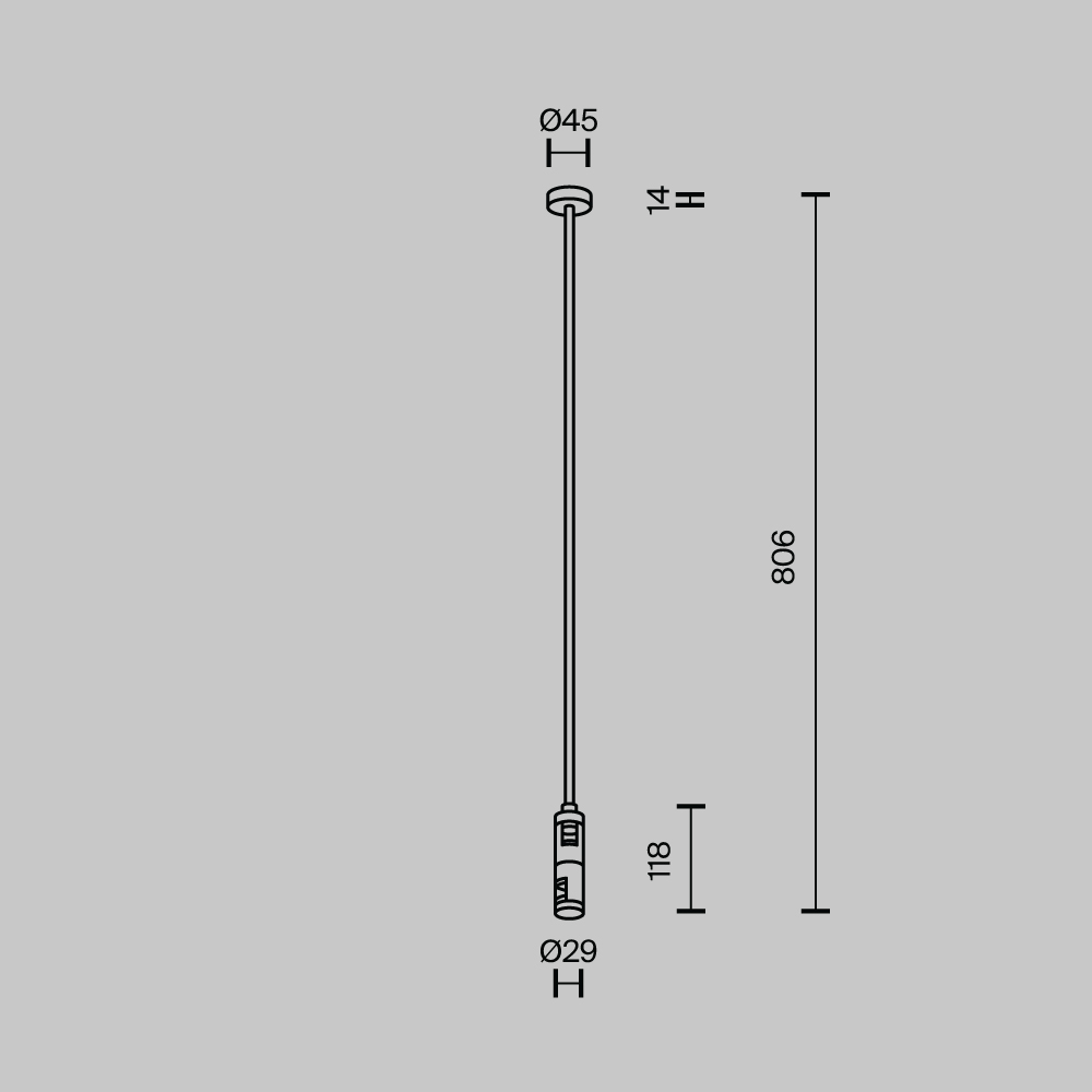 Крепление потолочное двойное Maytoni Flarity TRA159C-D1-PT в Санкт-Петербурге