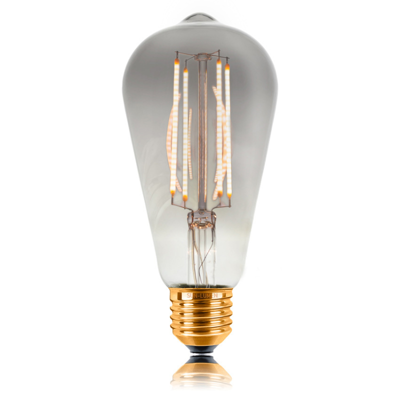 Лампа светодиодная филаментная Sun Lumen E27 4W 2200K прозрачная 057-295 в Санкт-Петербурге