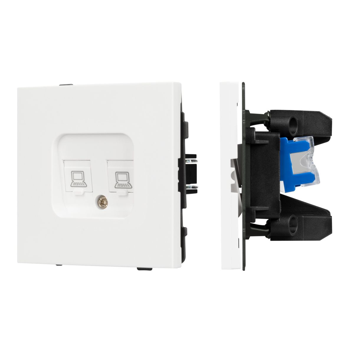 Механизм компьютерной розетки двойной SCT-TENDO-MPC2-SFPL-WH (RJ-45, CAT6) 054598 в Санкт-Петербурге