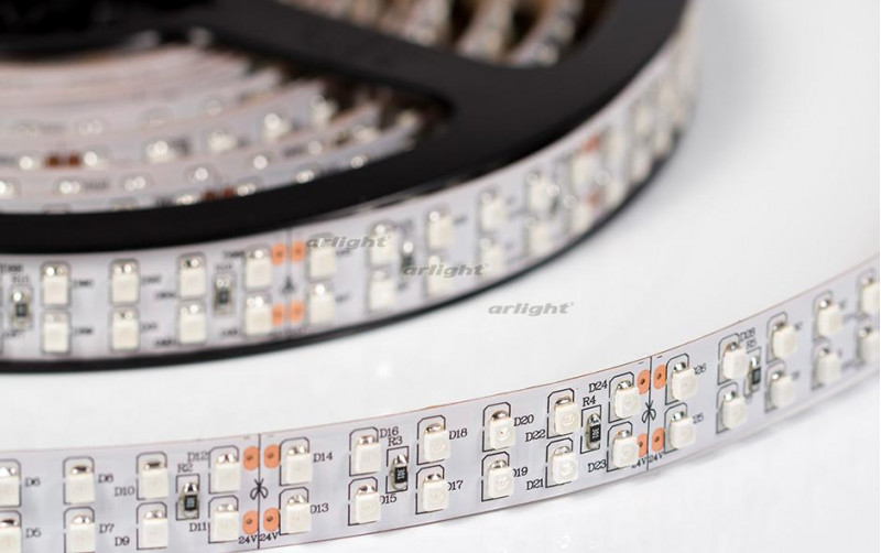 Светодиодная лента Arlight RT 2-5000 24V Red 2x2 (3528, 1200 LED, LUX) 008775 в Санкт-Петербурге