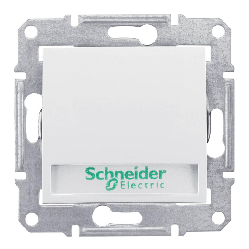 Выключатель кнопочный с подсветкой и полем для надписи Schneider Electric Sedna 10A 250V SDN1600321 в Санкт-Петербурге