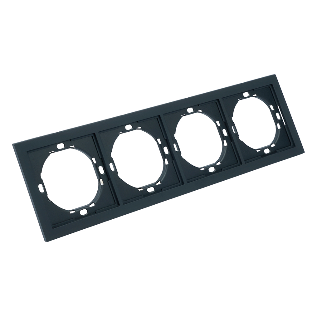 Рамка 4-местная Stekker Мия PFR00-3004-05 черный бархат 50464 в Санкт-Петербурге