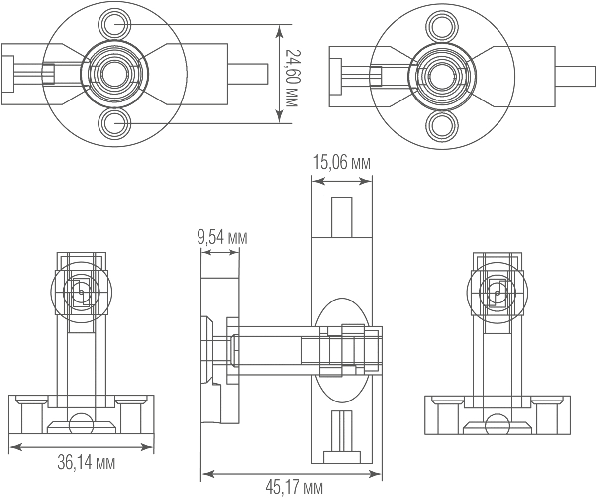 Токопроводящий угловой соединитель Donolux Scroll Line L Connector DL20651 B 15-180 в Санкт-Петербурге