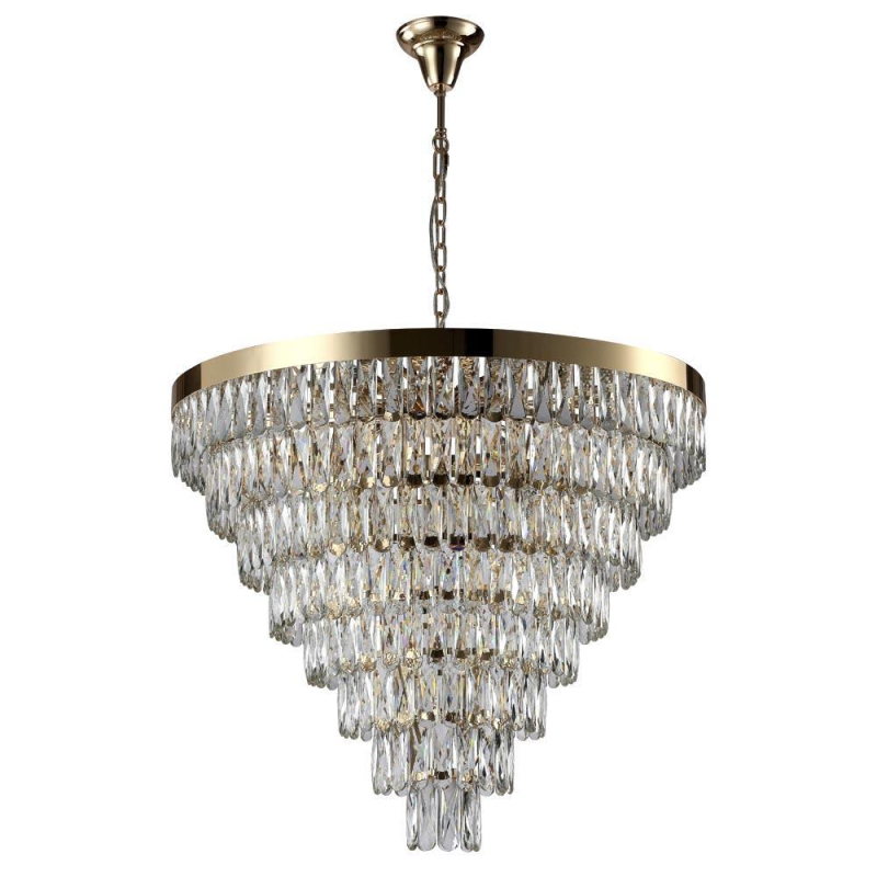 Подвесная люстра Crystal Lux Abigail SP22 D820 Gold/Transparent в Санкт-Петербурге