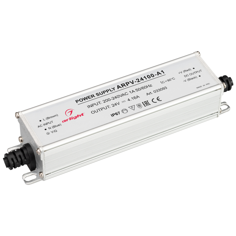 Блок питания Arlight ARPV-24100-A1 (24V, 4.16A, 100W) 033093 в #REGION_NAME_DECLINE_PP#