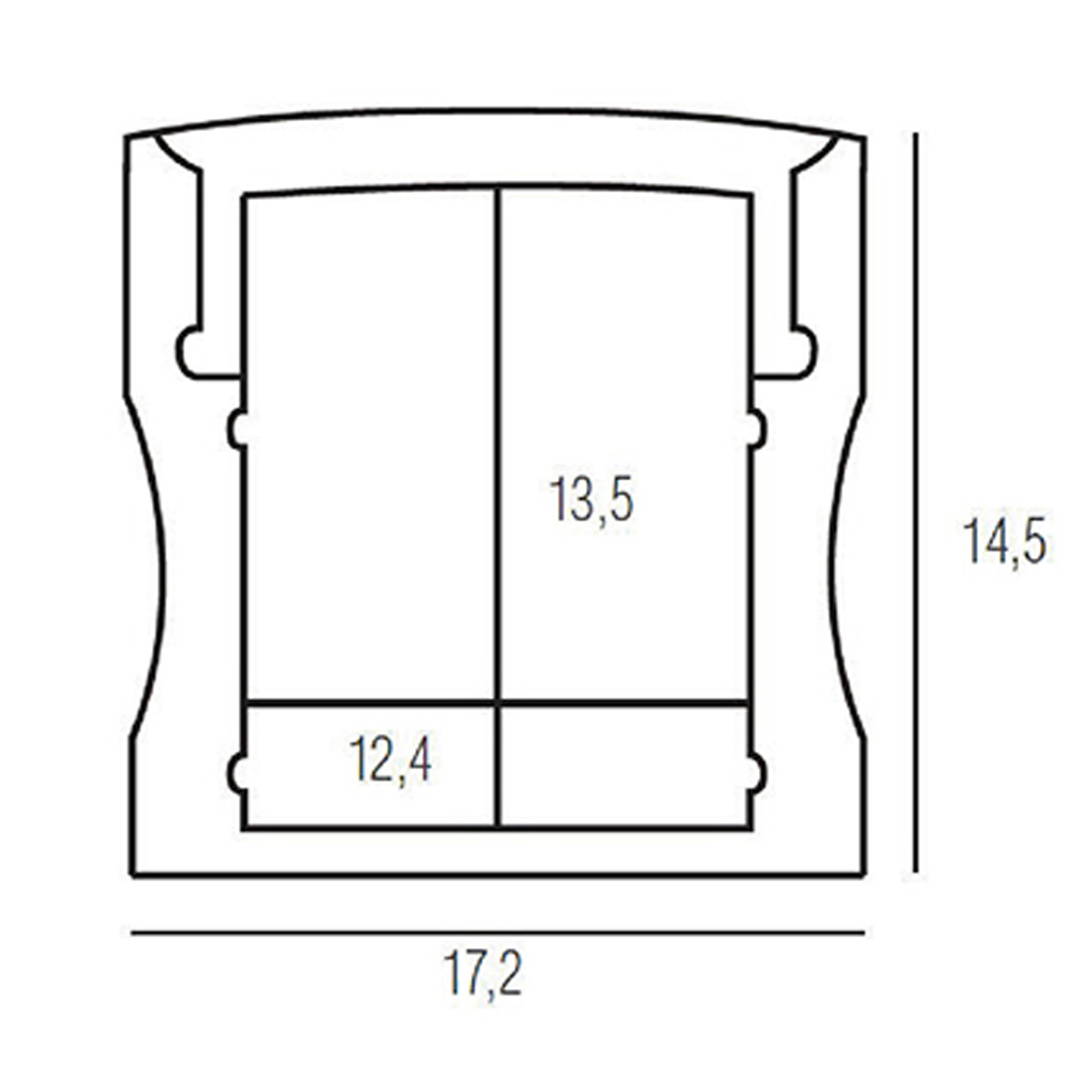 Накладной алюминиевый профиль Donolux DL18505RAL9003 в Санкт-Петербурге