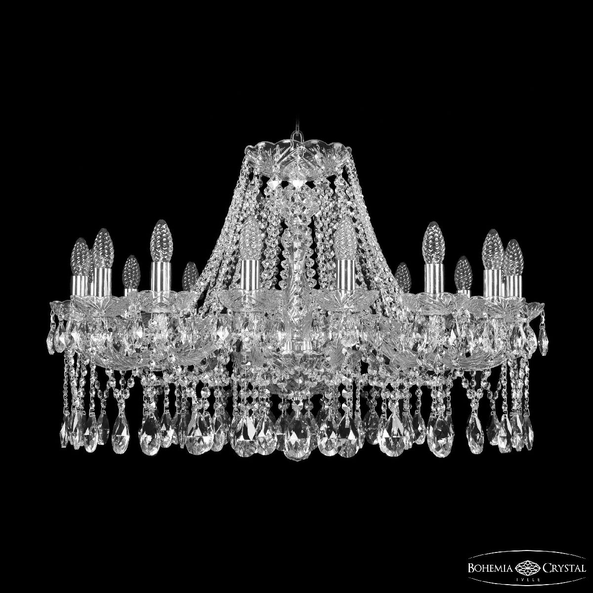 Подвесная люстра Bohemia Ivele Crystal 1413/16/300 Ni в Санкт-Петербурге