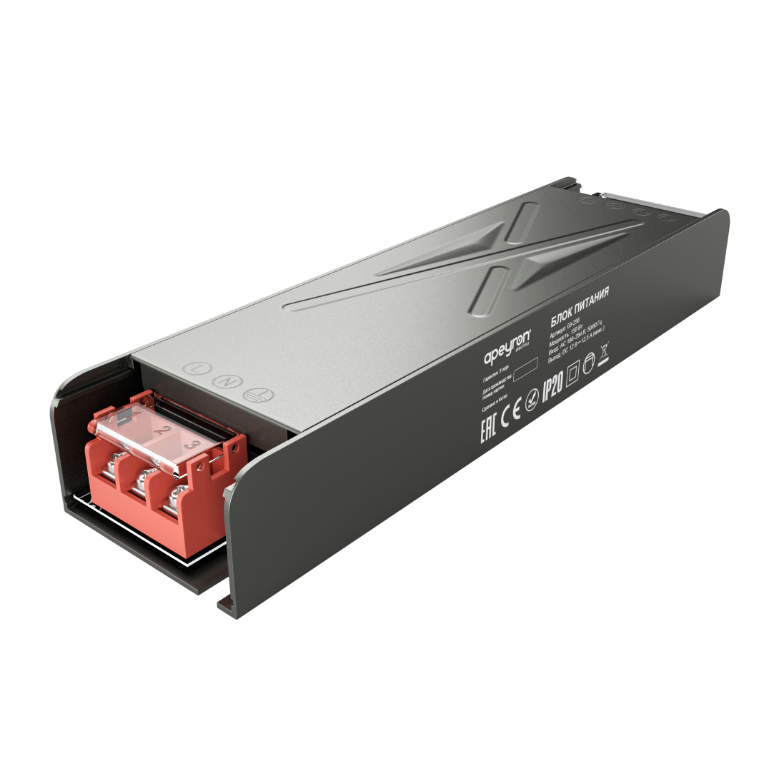 Блок питания Apeyron 12В 150Вт 186-264В 125А IP20 03-256 в Санкт-Петербурге