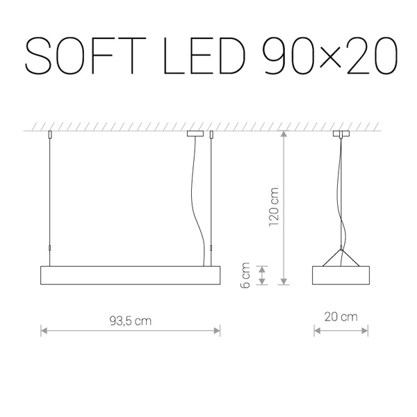 Подвесной светодиодный светильник Nowodvorski Soft Led 9544 в Санкт-Петербурге