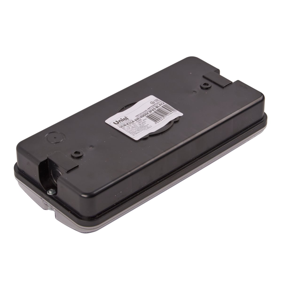 Светильник пылевлагозащищенный Uniel ULW-K25A 6W/4000K IP65 BLACK UL-00013351 в Санкт-Петербурге