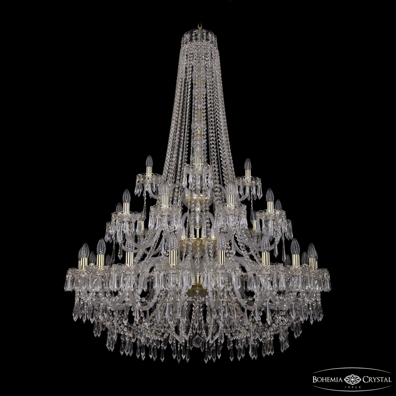 Подвесная люстра Bohemia Ivele Crystal 1403/20+10+5/400/h-160/3d G в Санкт-Петербурге