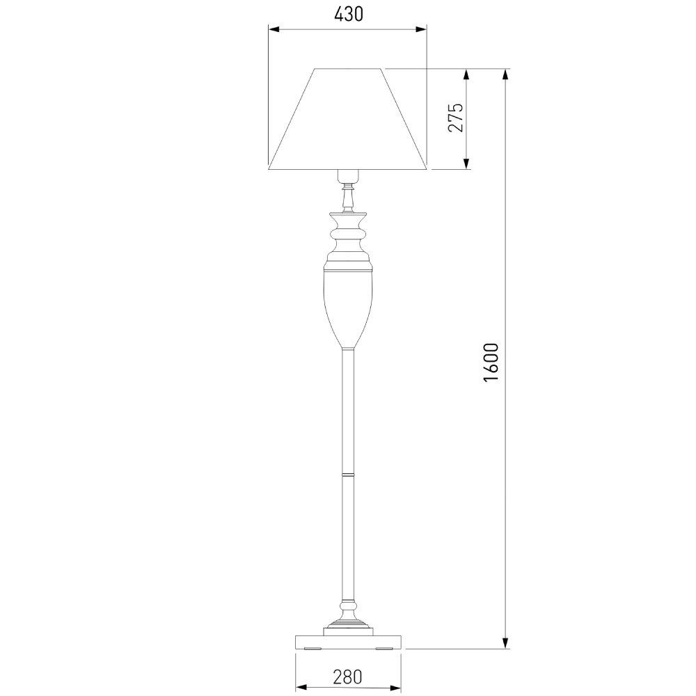 Торшер Eurosvet Majorka 009/1T GR (зеленый) в #REGION_NAME_DECLINE_PP#